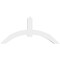 Ekena Millwork Archdale Architectural Grade PVC Gable Bracket, 72"W x 33"H x 6"D x 6"F, 11/12 Pitch GBP072X33X0606ARC00 - alternate 3